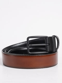 Light Brown Plain Leather Belt (BELT-735)