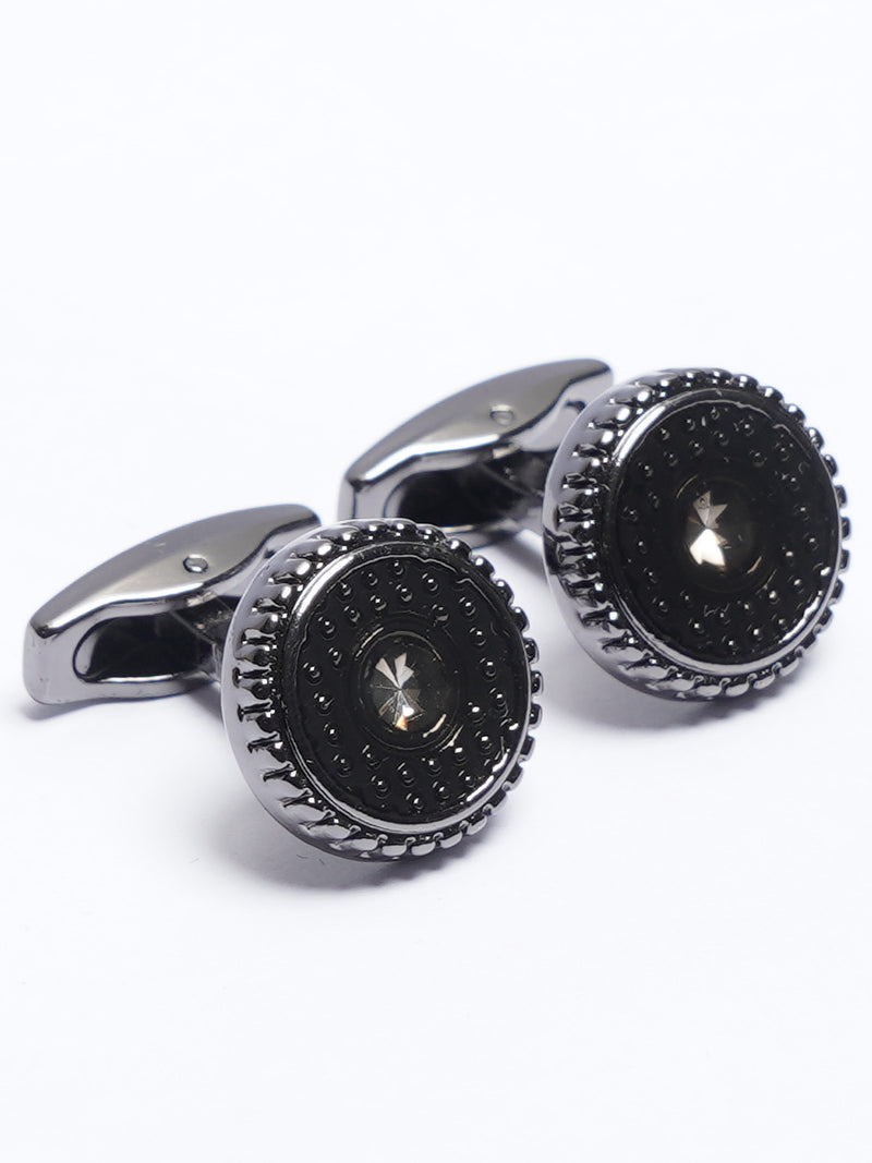 Black Contrast Designer Cufflink (CUFFLINK-738)