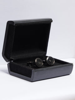 Black Contrast Designer Cufflink (CUFFLINK-738)