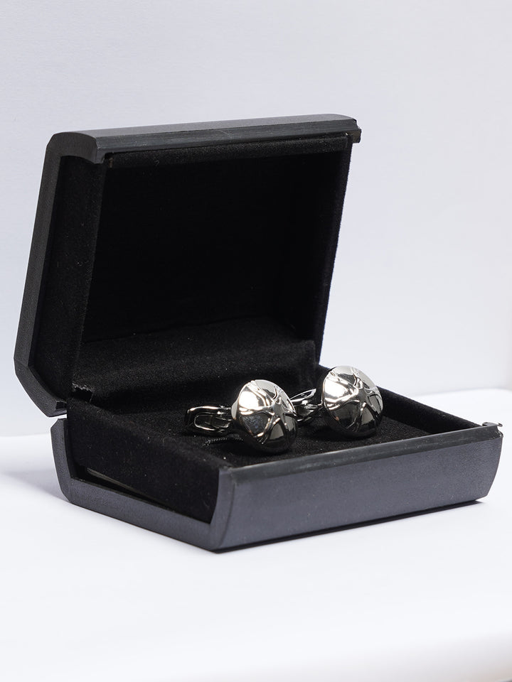 Silver Contrast Designer Cufflink (CUFFLINK-741)