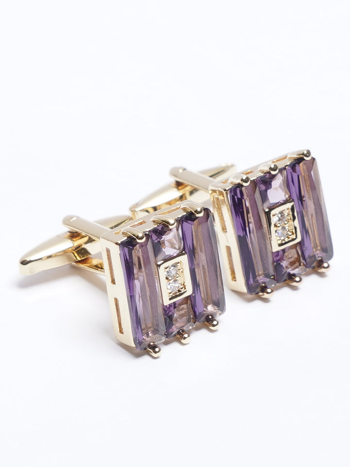 Golden Contrast Designer Cufflink (CUFFLINK-743)