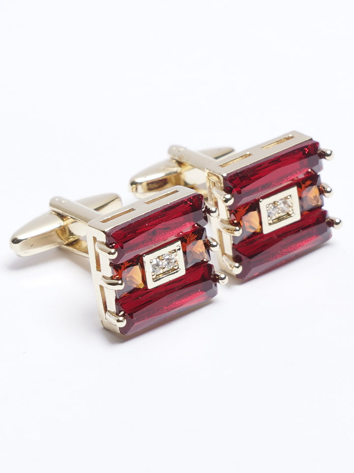 Golden Contrast Designer Cufflink (CUFFLINK-751)