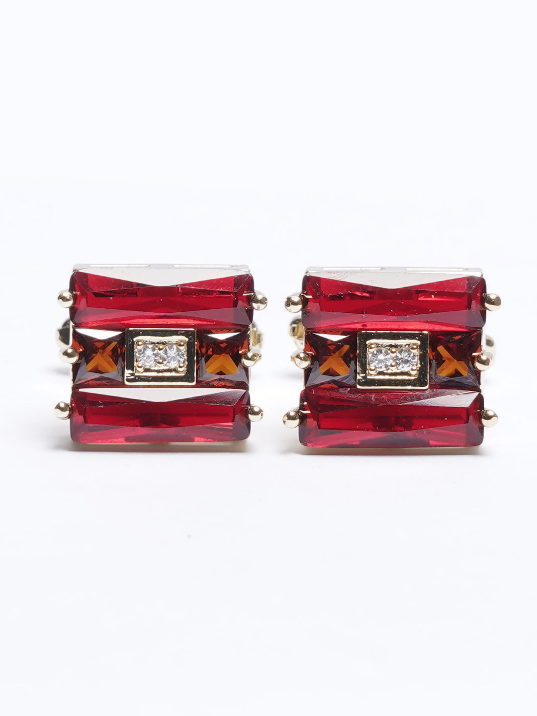 Golden Contrast Designer Cufflink (CUFFLINK-751)