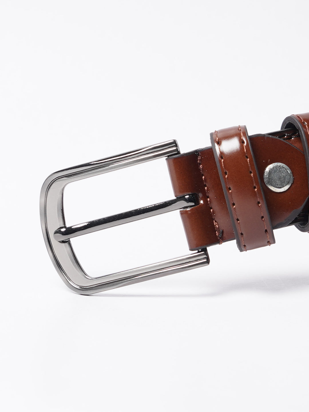 Dark Brown Plain Leather Belt (BELT-751)