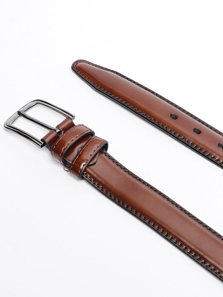 Dark Brown Plain Leather Belt (BELT-751)