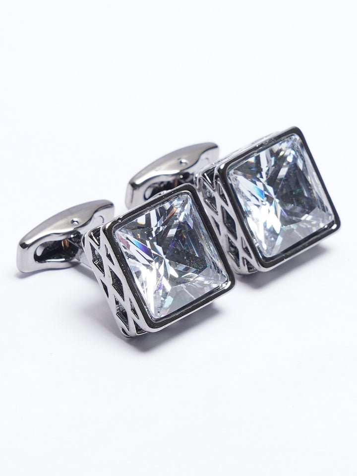 Grey Contrast Designer Cufflink (CUFFLINK-752)