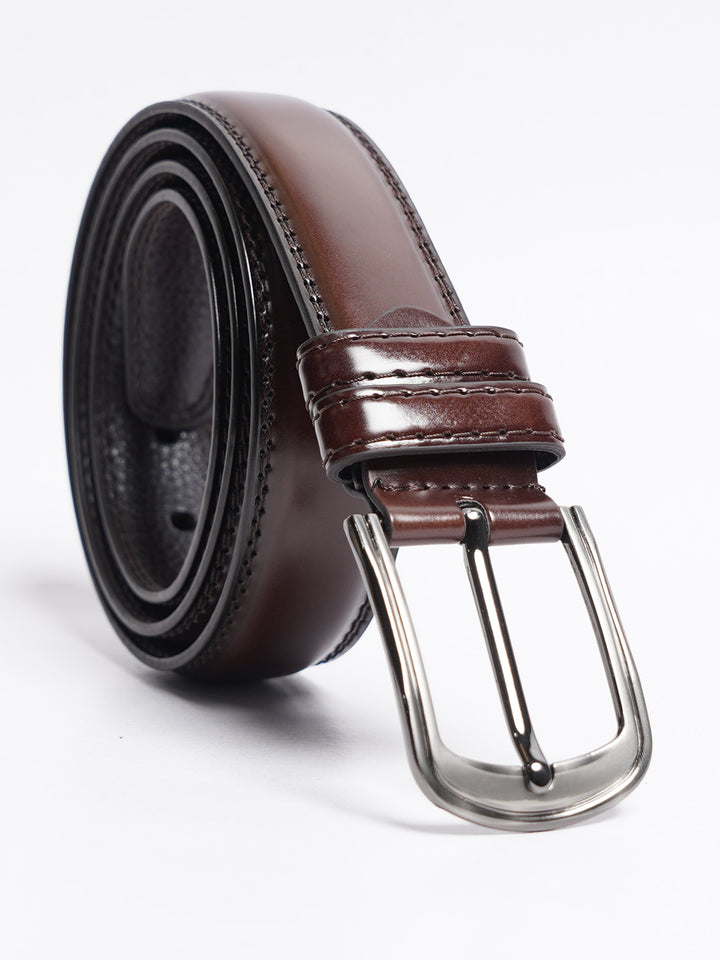 Light Brown Plain Leather Belt (BELT-753)