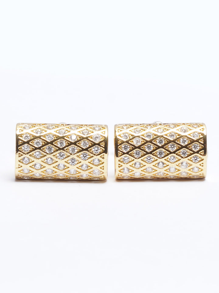 Golden Contrast Designer Cufflink (CUFFLINK-753)