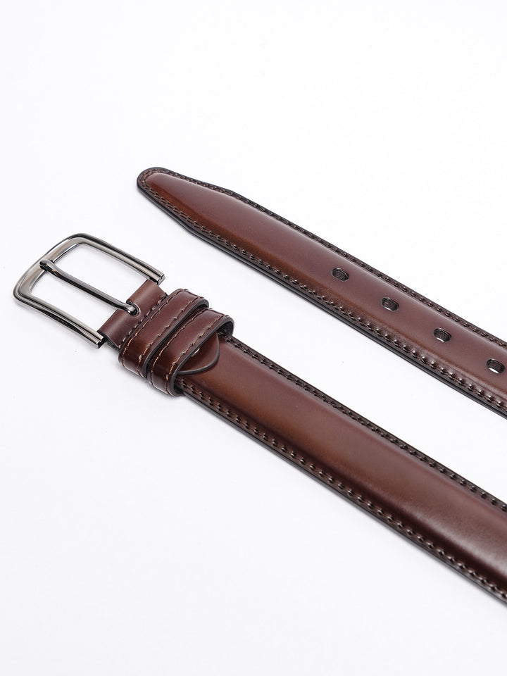 Light Brown Plain Leather Belt (BELT-753)