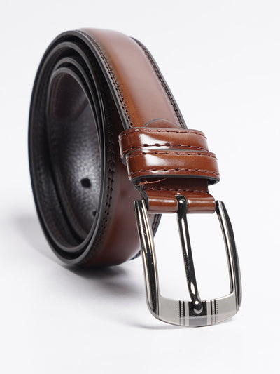 Light Brown Textured Leather Belt (BELT-755)