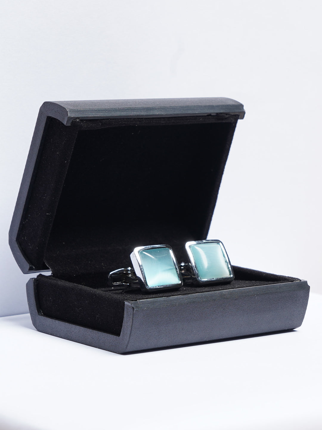 Silver Contrast Designer Cufflink (CUFFLINK-761)