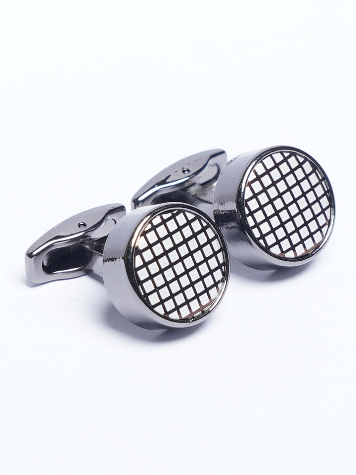 Black Contrast Designer Cufflink (CUFFLINK-763)