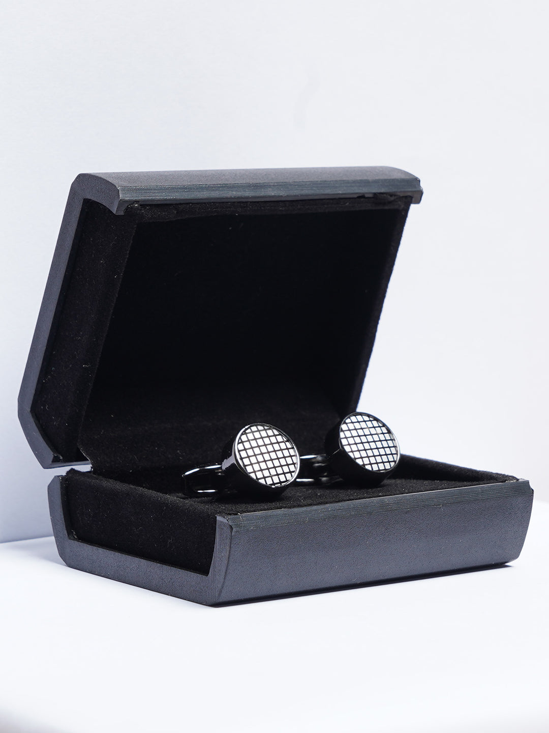 Black Contrast Designer Cufflink (CUFFLINK-763)