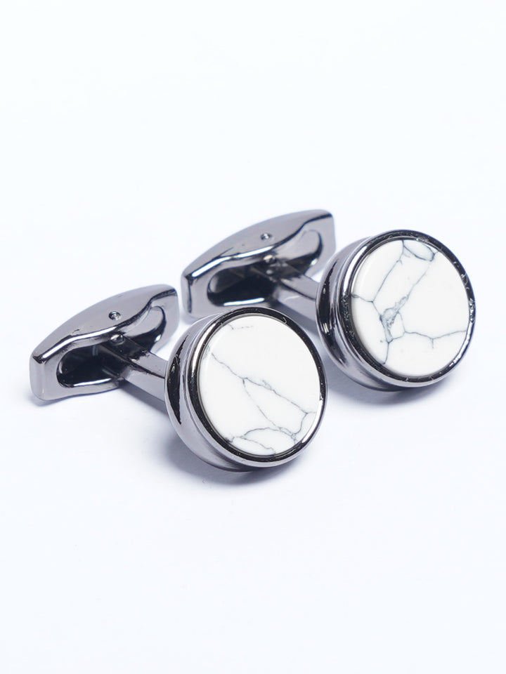 Black Contrast Designer Cufflink (CUFFLINK-764)