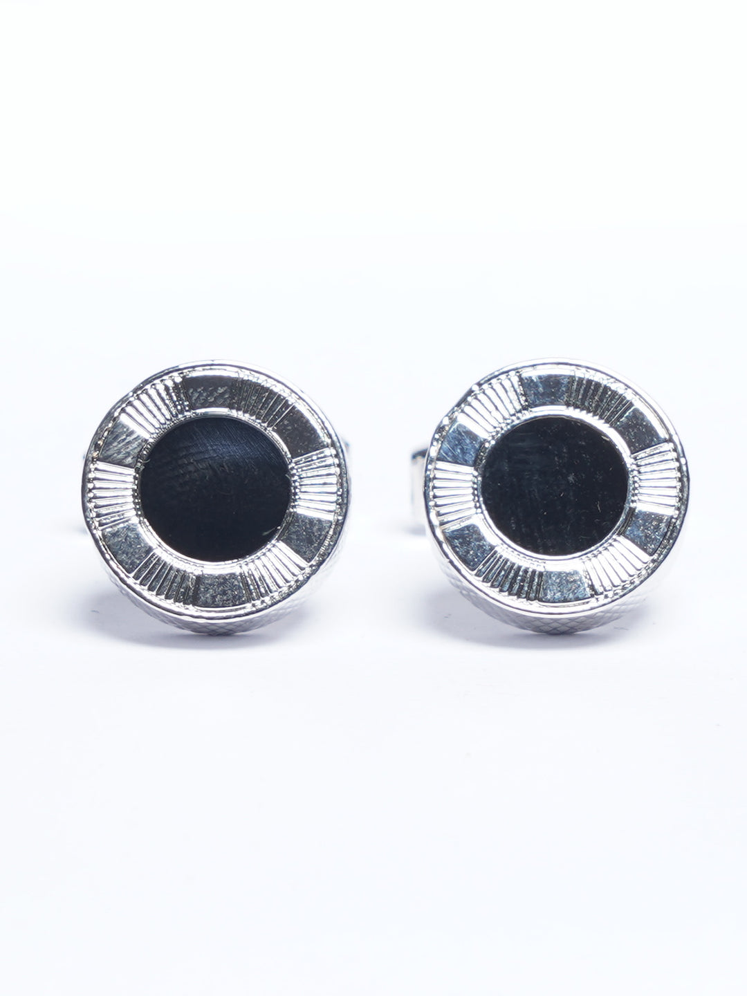 Silver Contrast Designer Cufflink (CUFFLINK-765)