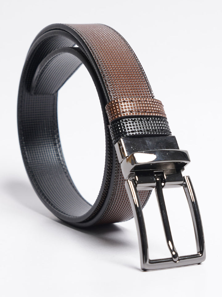 Light Brown Textured Leather Belt (BELT-767)