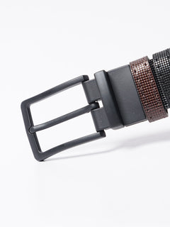 Dark Brown Textured Leather Belt (BELT-768)