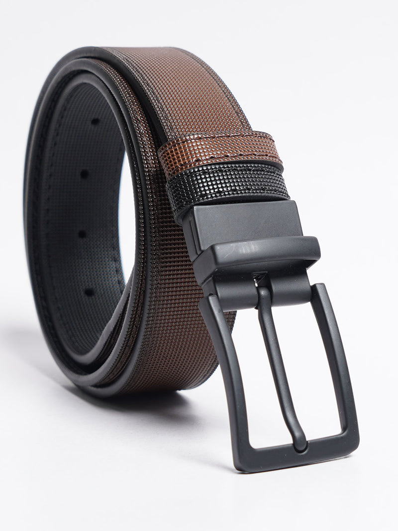 Light Brown Textured Leather Belt (BELT-769)