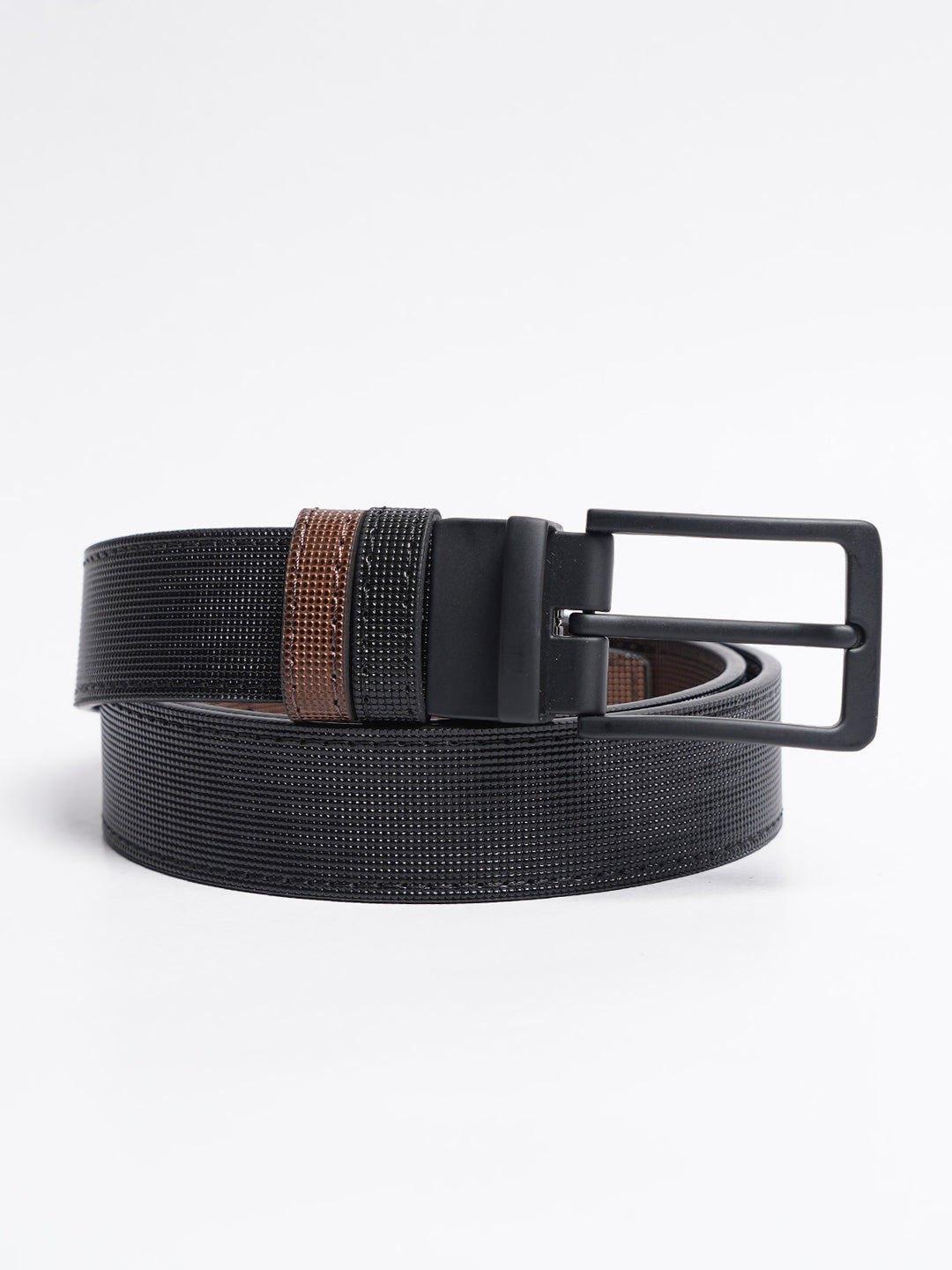 Light Brown Textured Leather Belt (BELT-769)