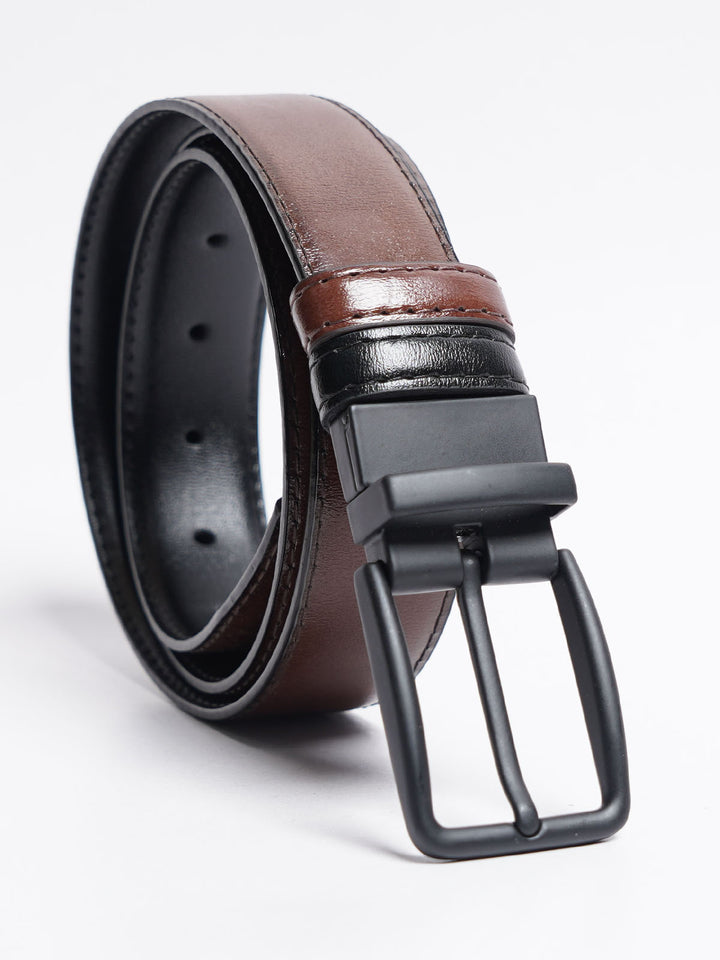 Dark Brown Plain Leather Belt (BELT-772)