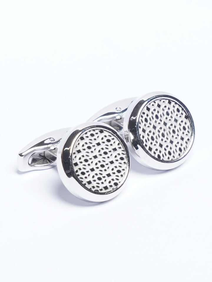 Silver Designer Cufflink (CUFFLINK-772)