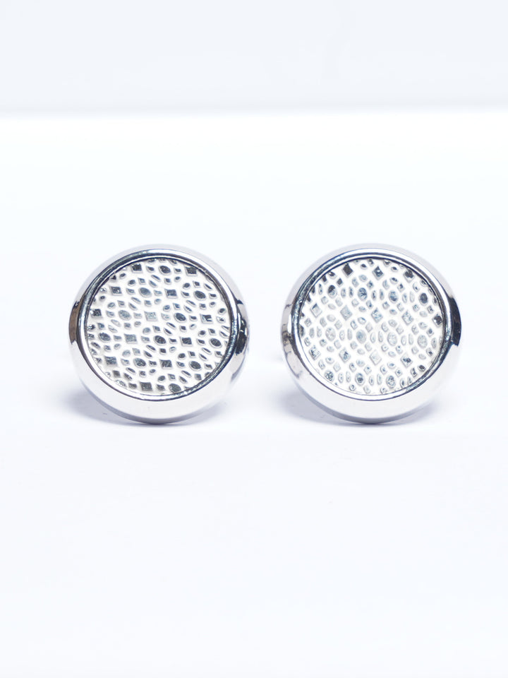 Silver Designer Cufflink (CUFFLINK-772)