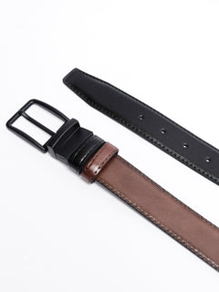 Dark Brown Plain Leather Belt (BELT-772)