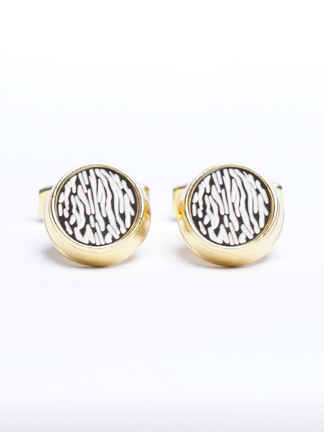 Golden Contrast Designer Cufflink (CUFFLINK-777)