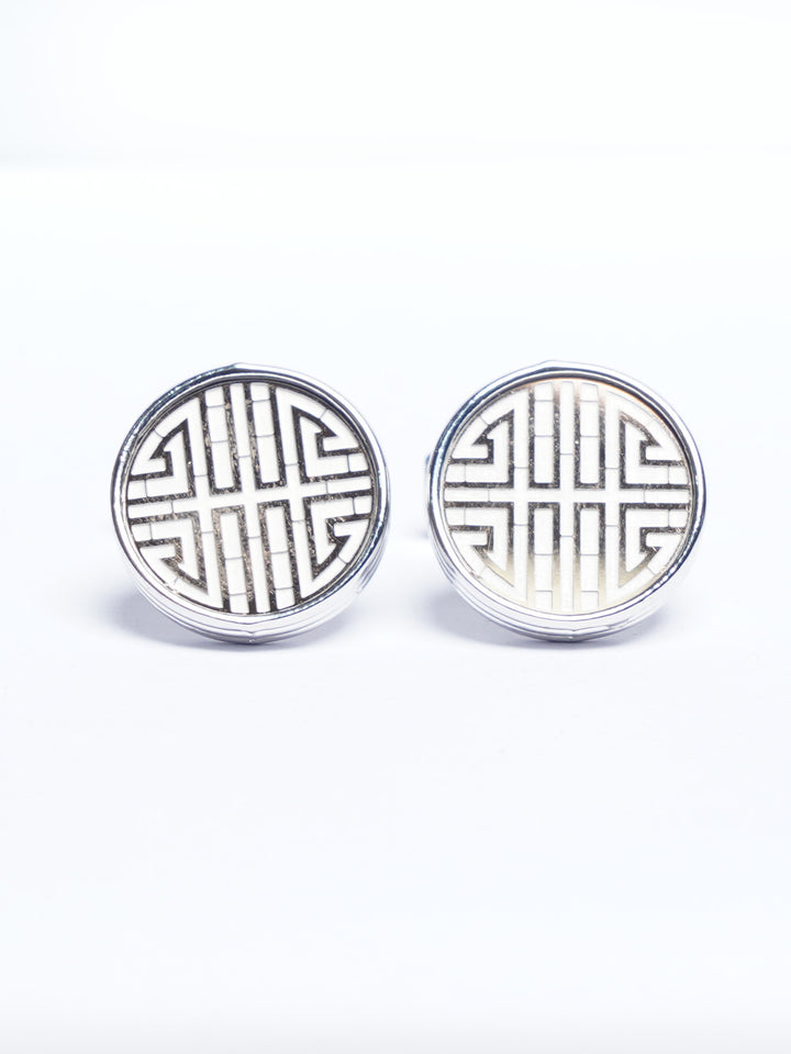 Silver Designer Cufflink (CUFFLINK-780)