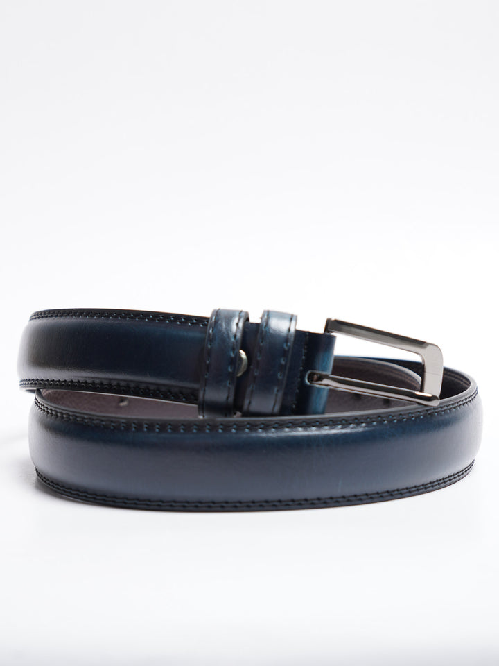 Dark Blue Leather Belt (BELT-781)