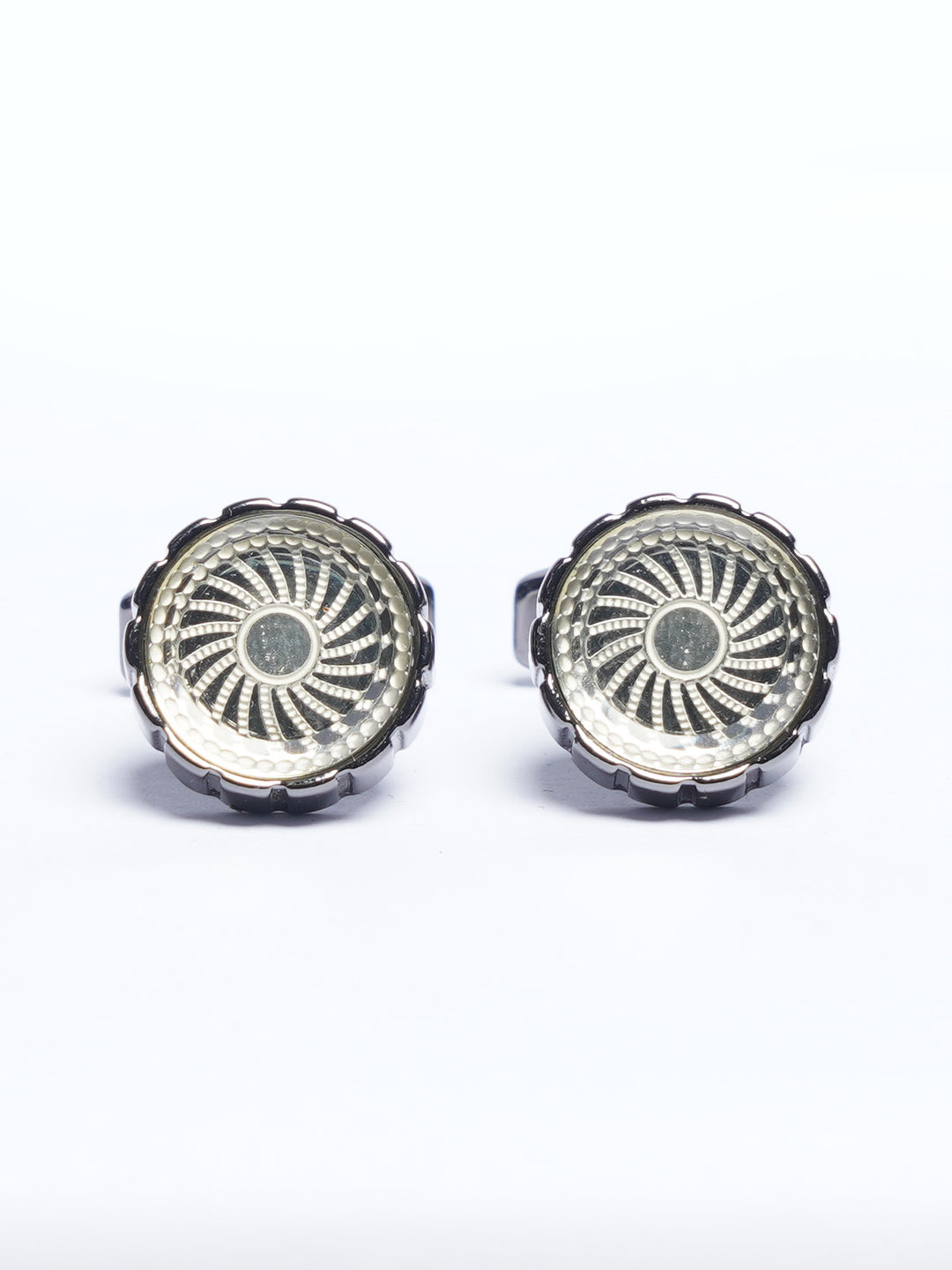 Black Contrast Designer Cufflink (CUFFLINK-782)