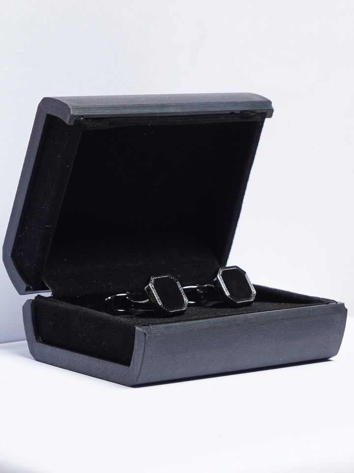 Black Designer Cufflink (CUFFLINK-788)