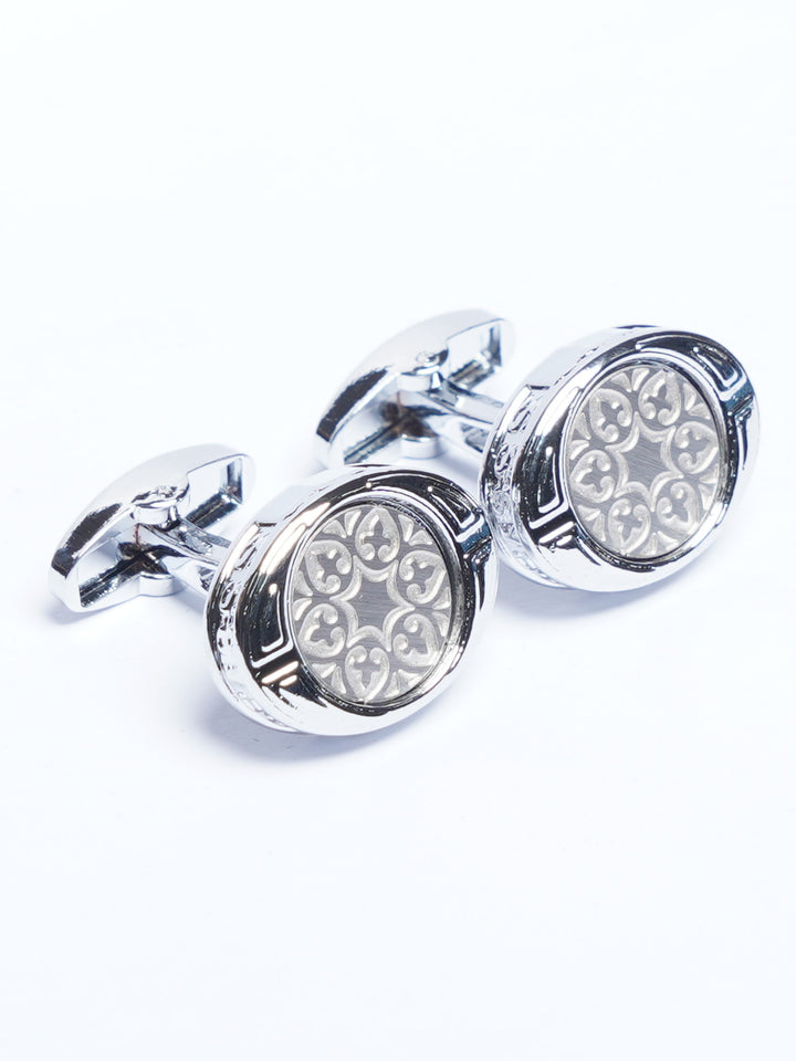 Silver Designer Cufflink (CUFFLINK-800)