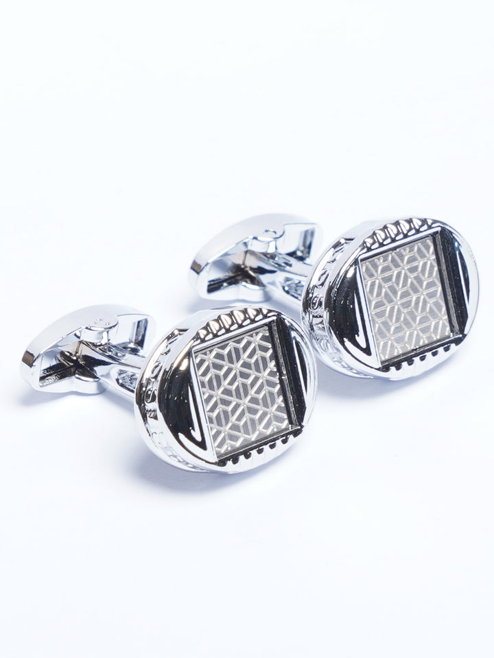 Silver Designer Cufflink (CUFFLINK-801)