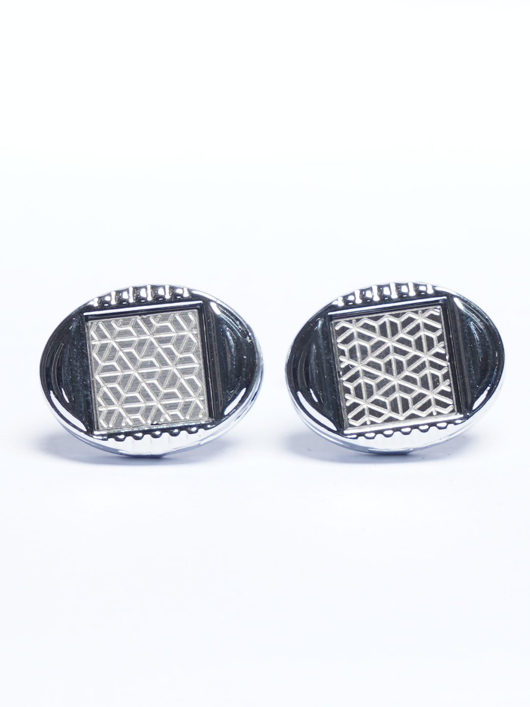 Silver Designer Cufflink (CUFFLINK-801)