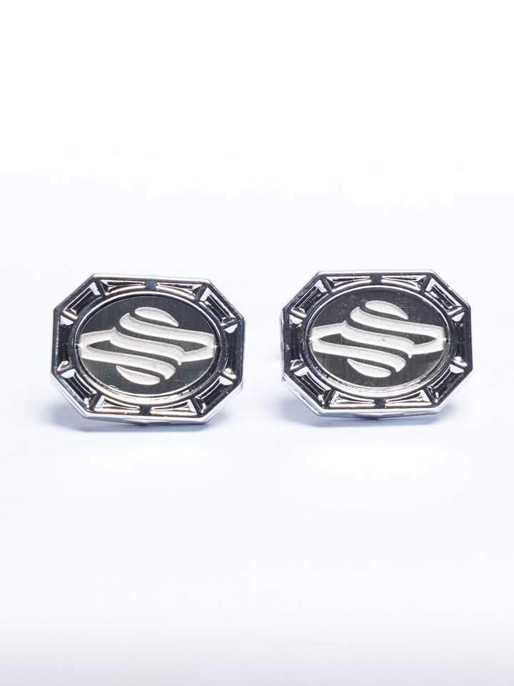 Silver Designer Cufflink (CUFFLINK-803)