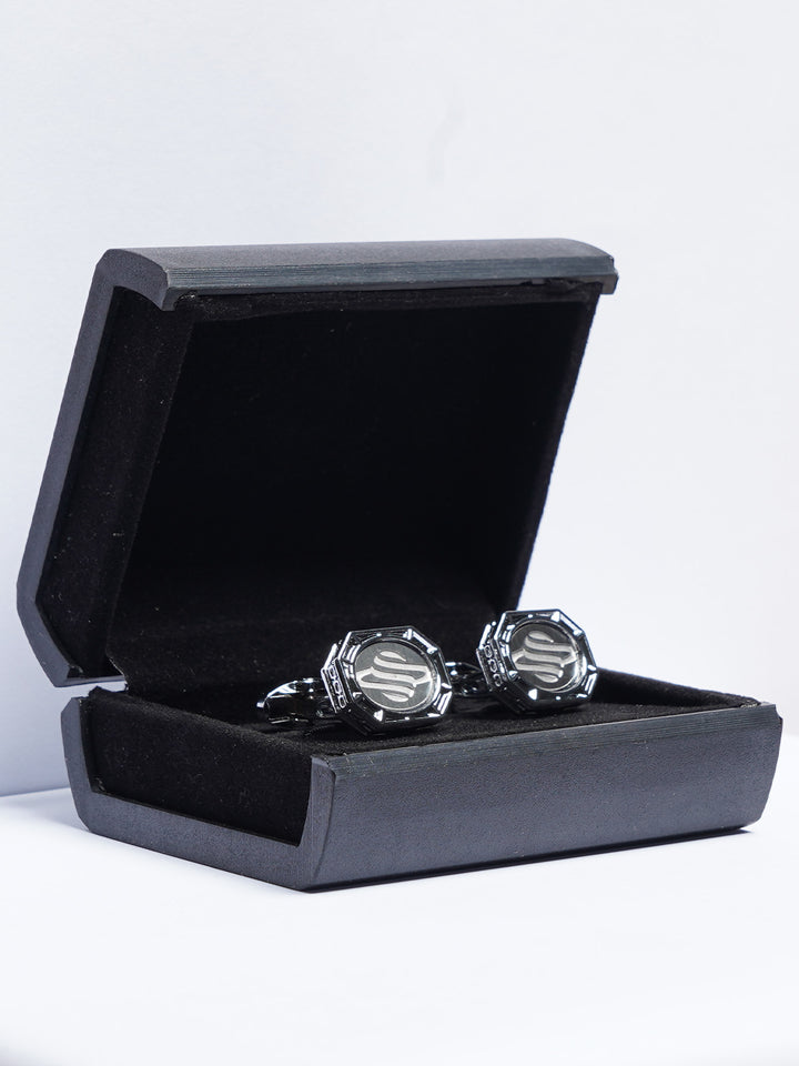 Silver Designer Cufflink (CUFFLINK-803)