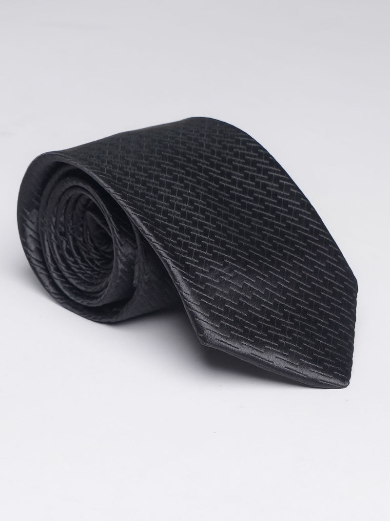 Black Designer Tie (TIE-856)