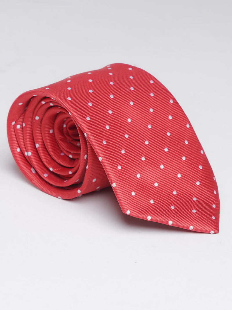 Red Dotted Tie (TIE-918)