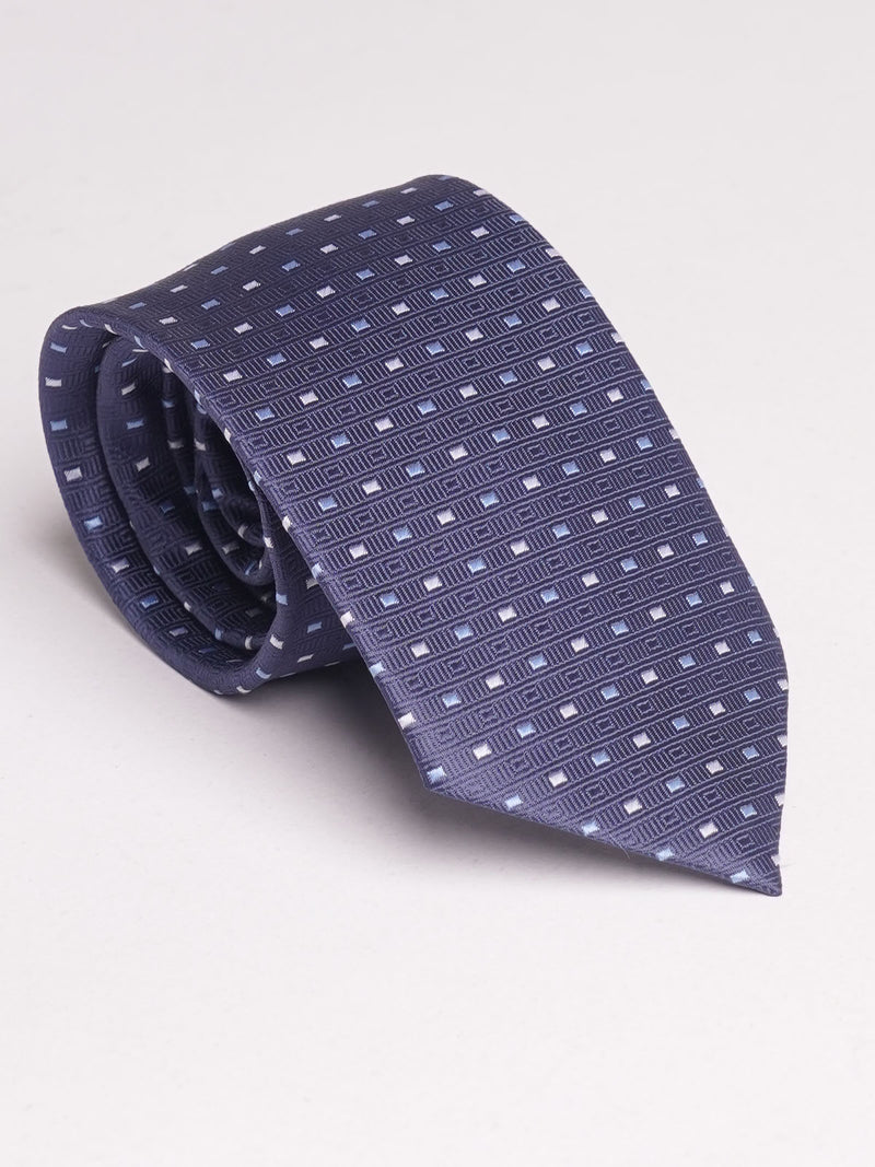 Navy Blue Designer Self Tie (TIE-933)