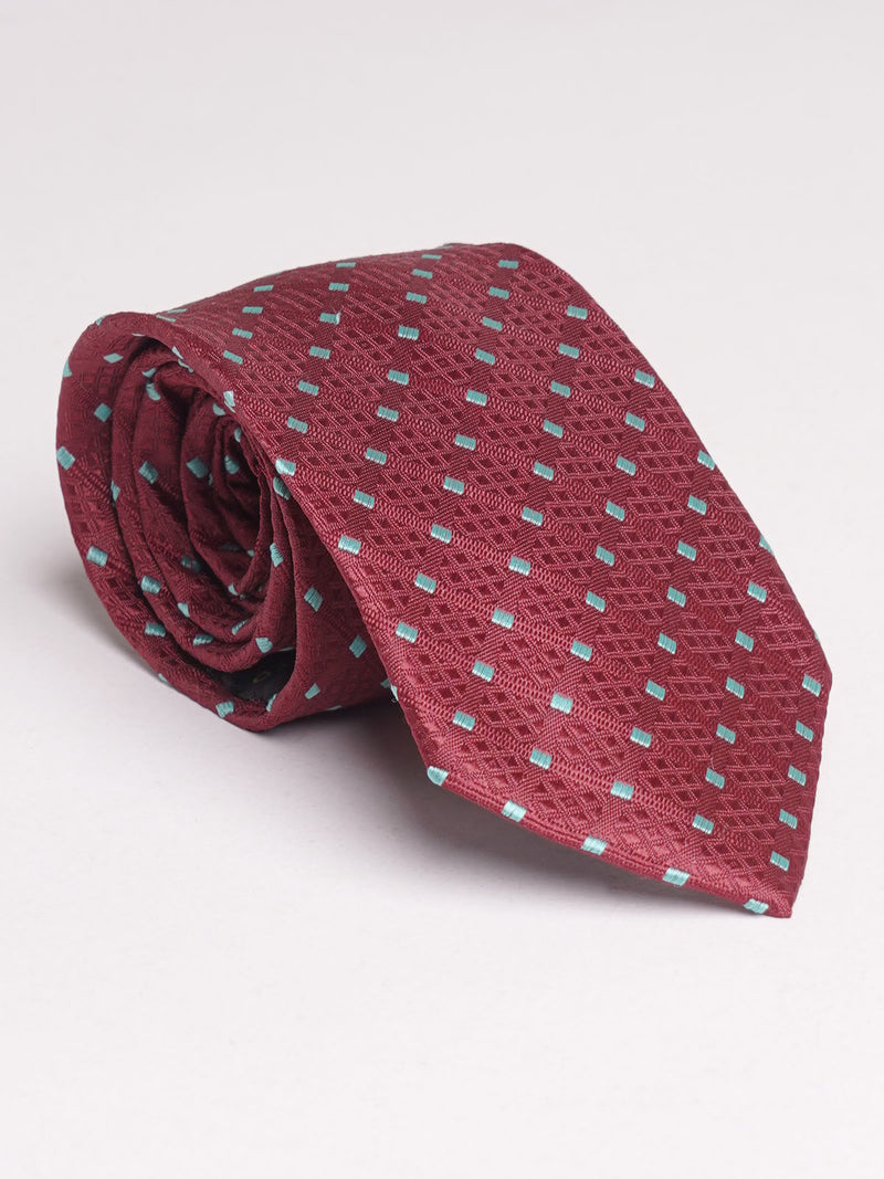 Maroon Designer Self Tie (TIE-946)