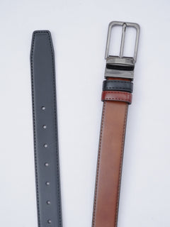 Light Brown & Black Reversible Leather Belt (BELT-600)