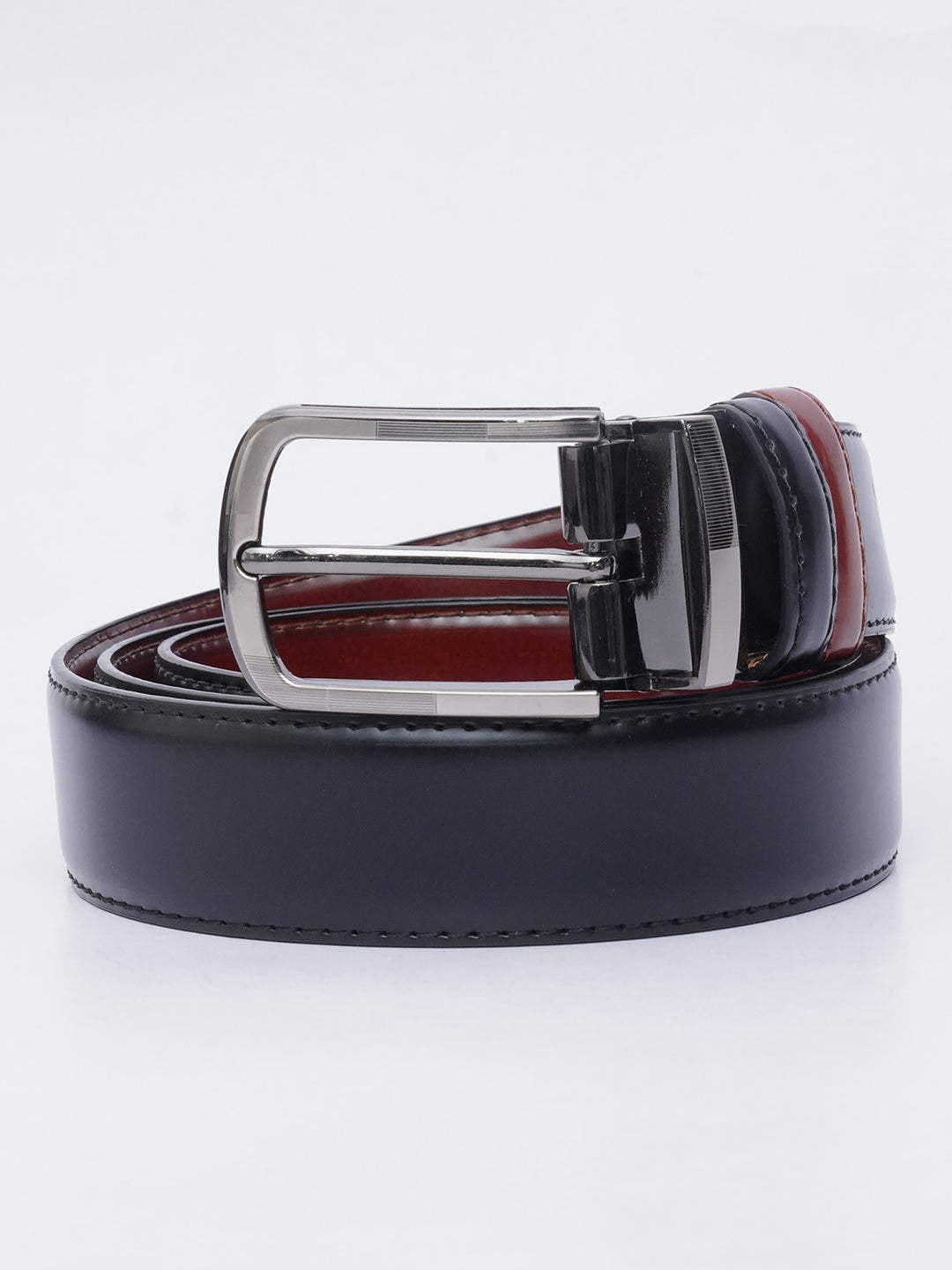 Light Brown & Black Reversible Leather Belt (BELT-603)