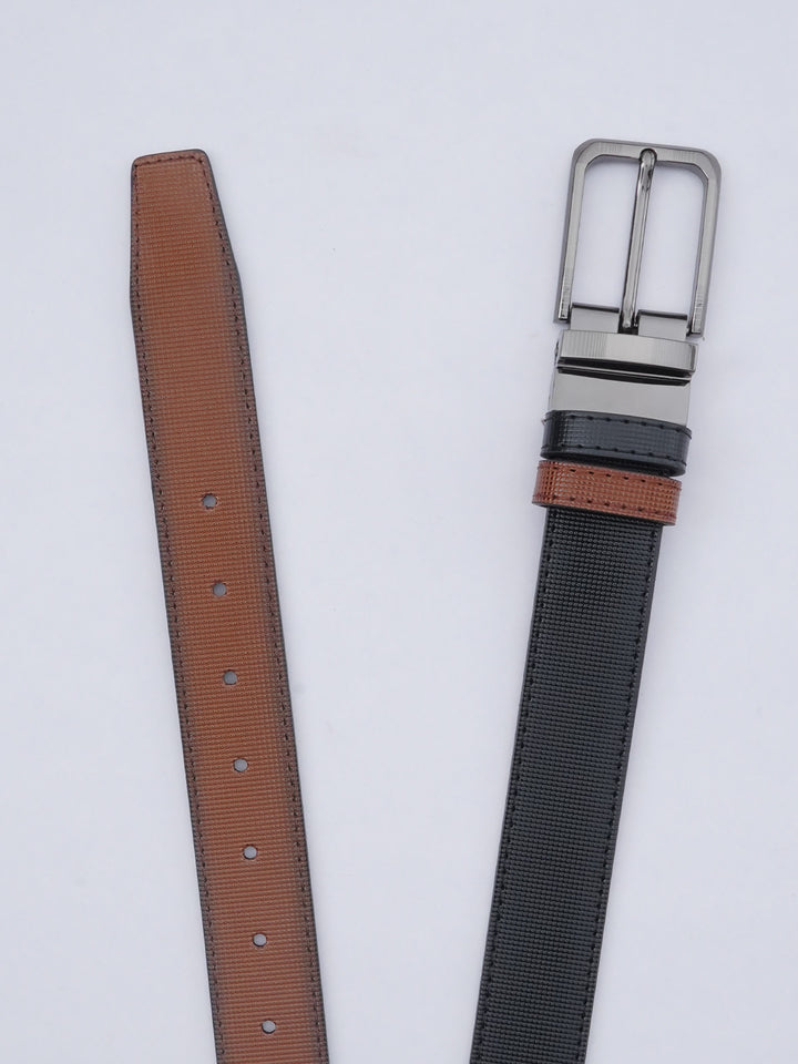 Light Brown & Black Reversible Leather Belt (BELT-612)