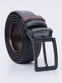 Brown & Black Reversible Leather Belt (BELT-616)