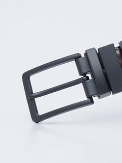 Brown & Black Reversible Leather Belt (BELT-616)