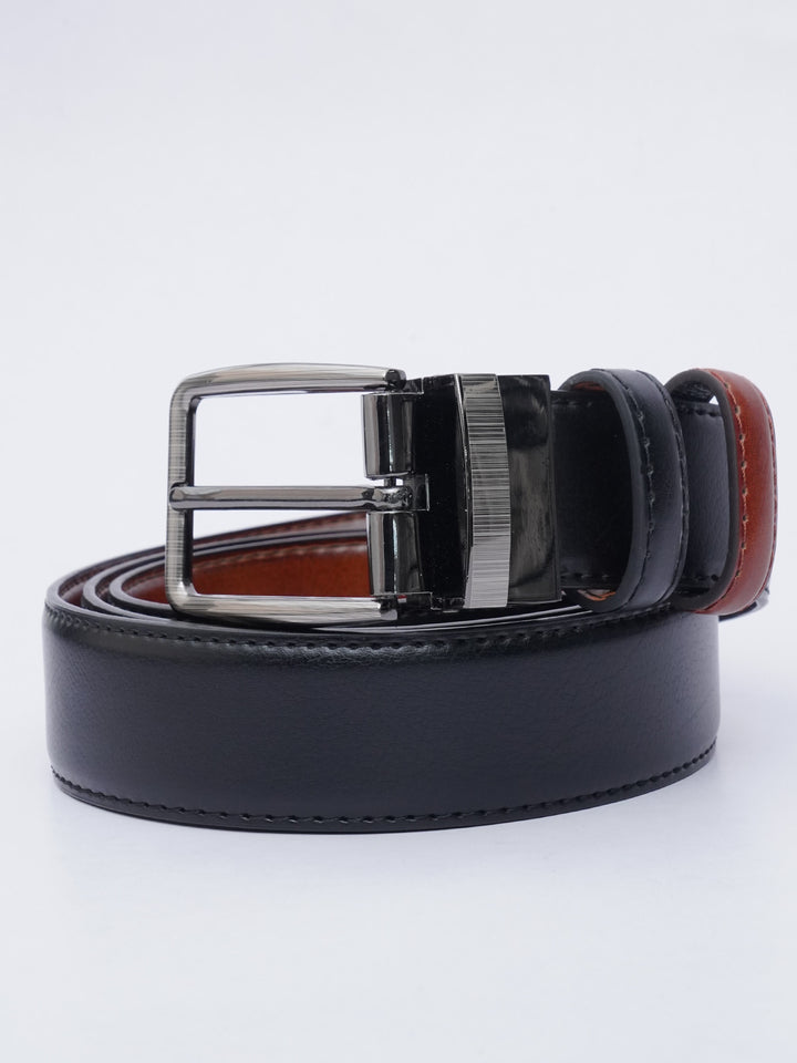 Light Brown & Black Reversible Leather Belt (BELT-619)