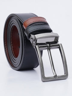 Brown & Black Reversible Leather Belt (BELT-624)