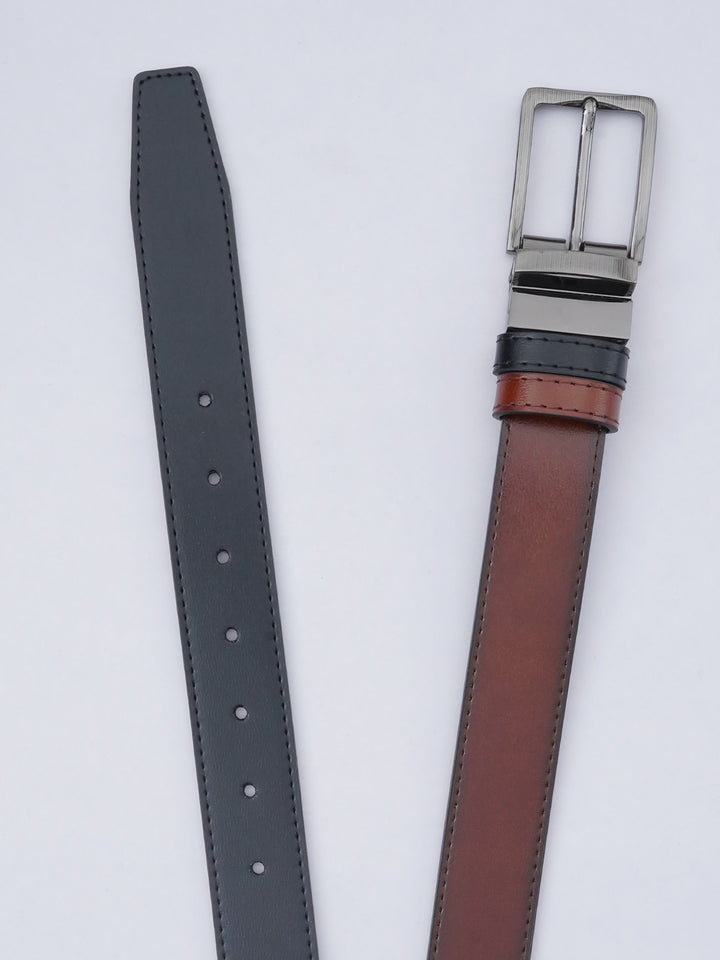 Brown & Black Reversible Leather Belt (BELT-624)