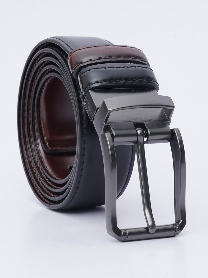 Dark Brown & Black Reversible Leather Belt (BELT-630)